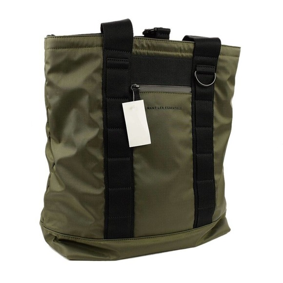 WANT LES ESSENTIELS Mens Hiking Green HAVEL Nylon Utility Tote NWT